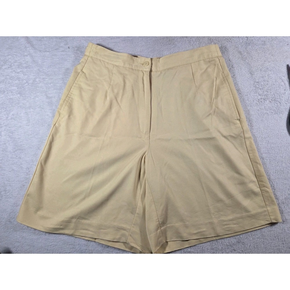 Liz Golf by Liz Claiborne Women's Shorts Size 12 Yellow Lyocell Golf Casual
